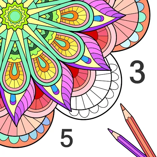 Game icon for Mandala Color by Number Book by LoveColoring Game